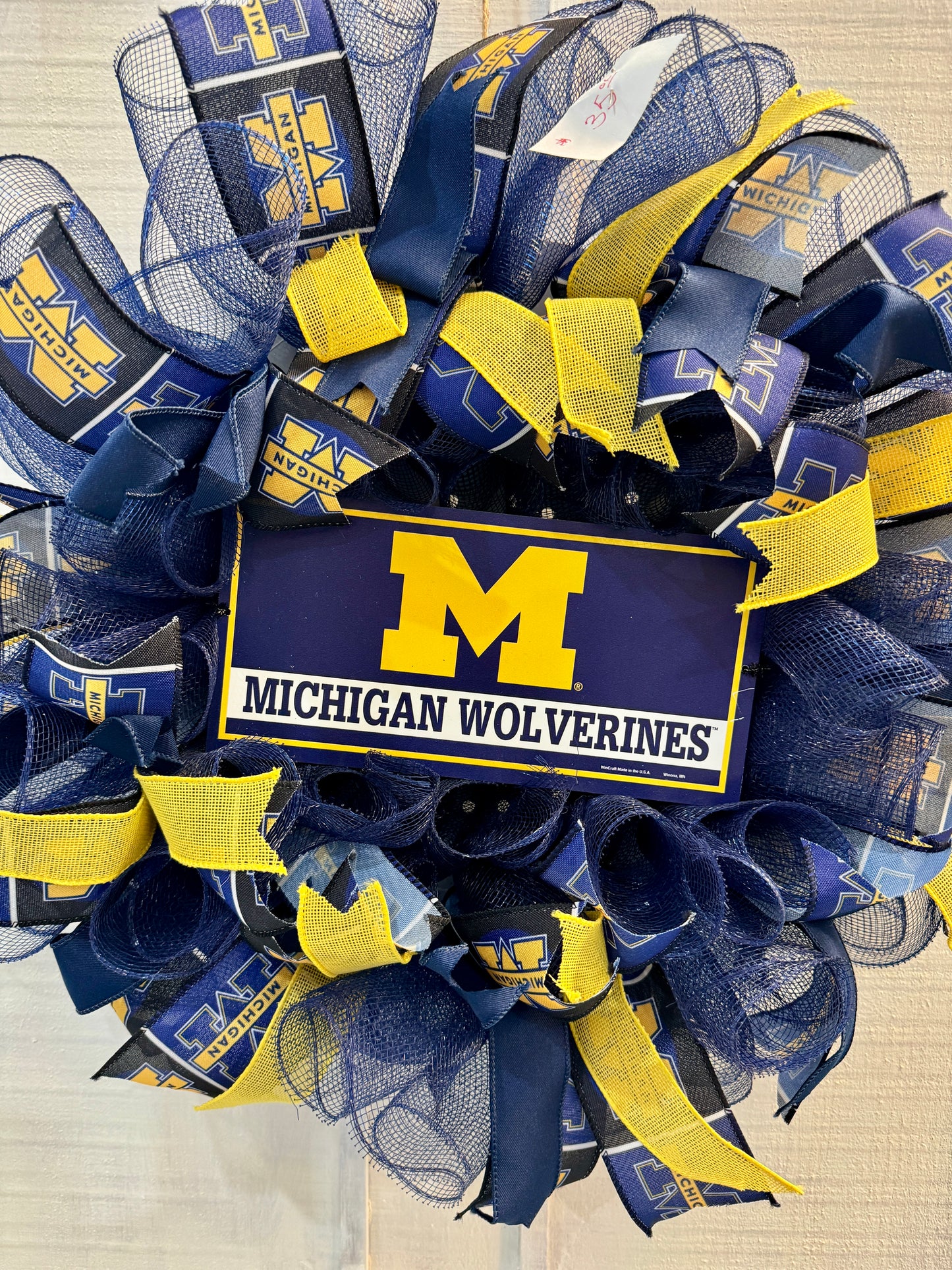 Michigan Wolverines Deco Mesh Wreath