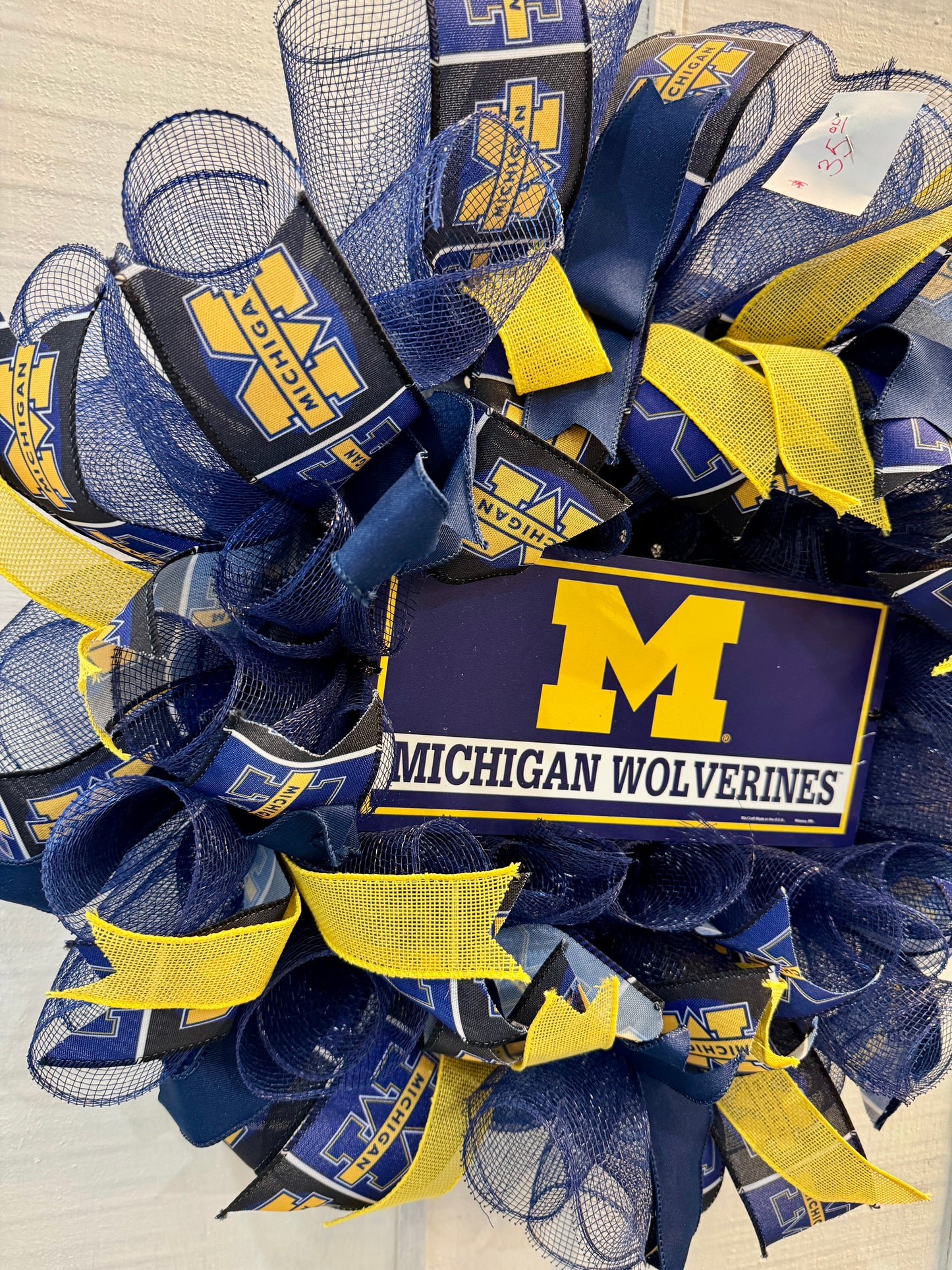 Michigan Wolverines Deco Mesh Wreath