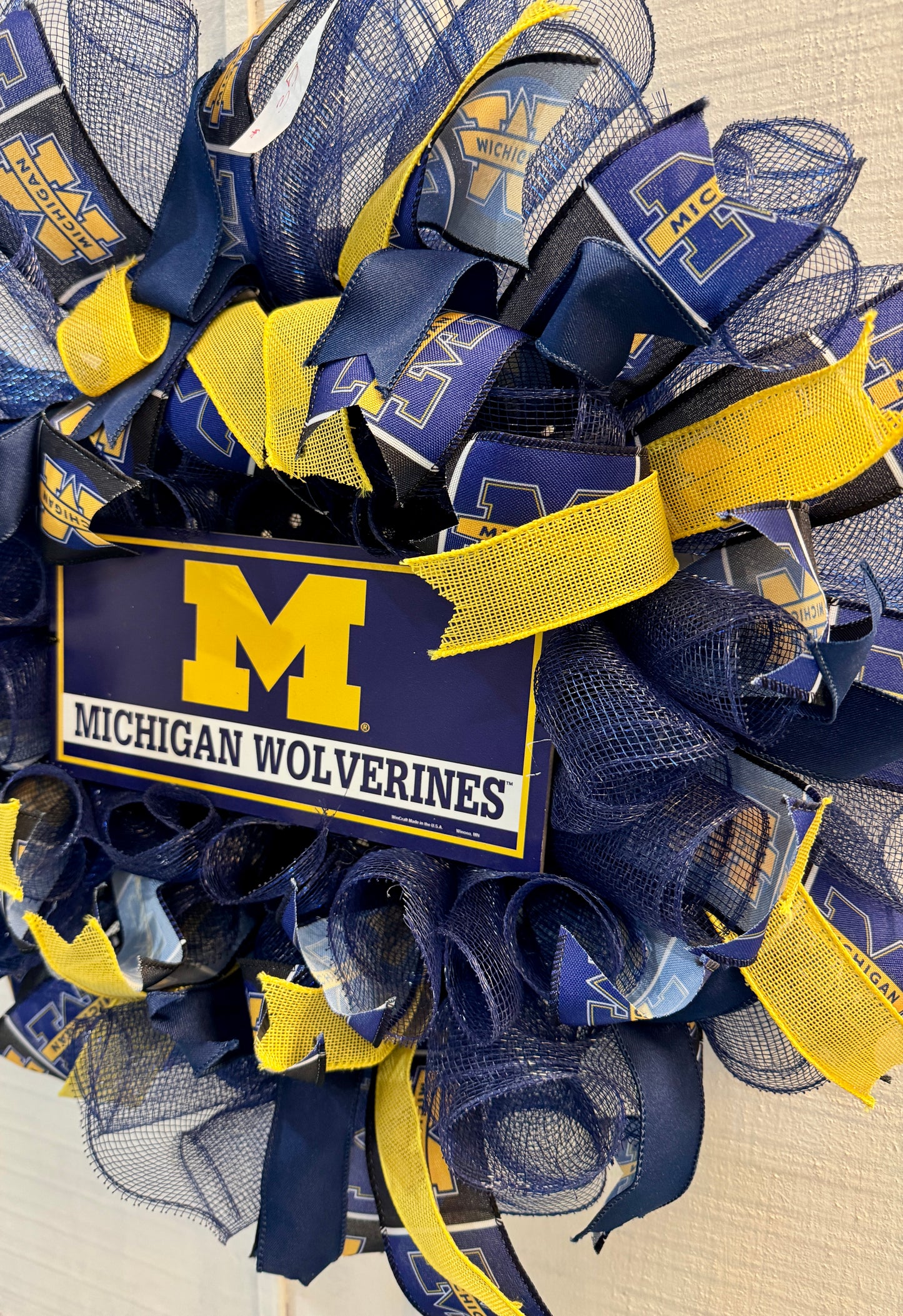 Michigan Wolverines Deco Mesh Wreath
