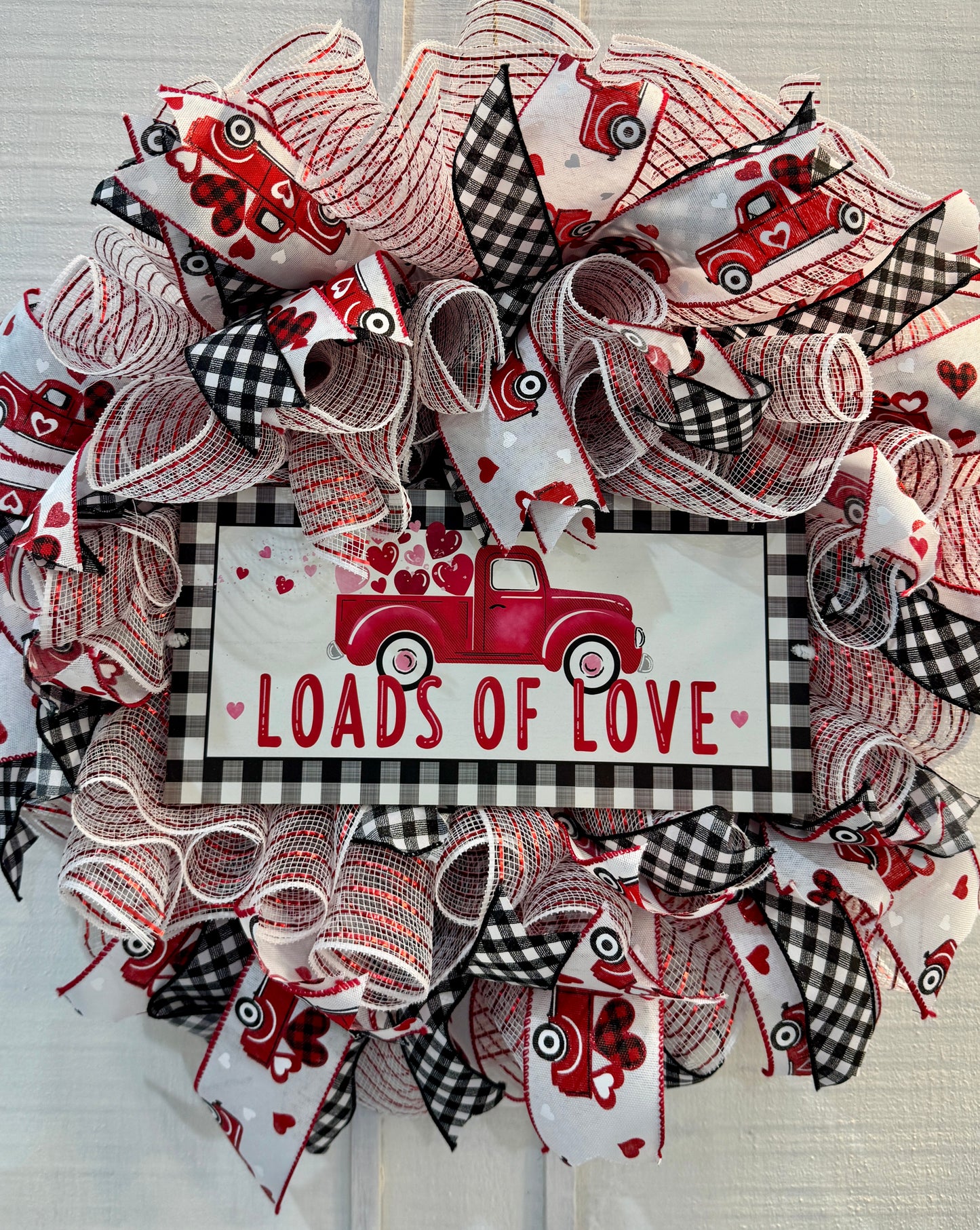 Loads of Love Valentine Deco Mesh Wreath