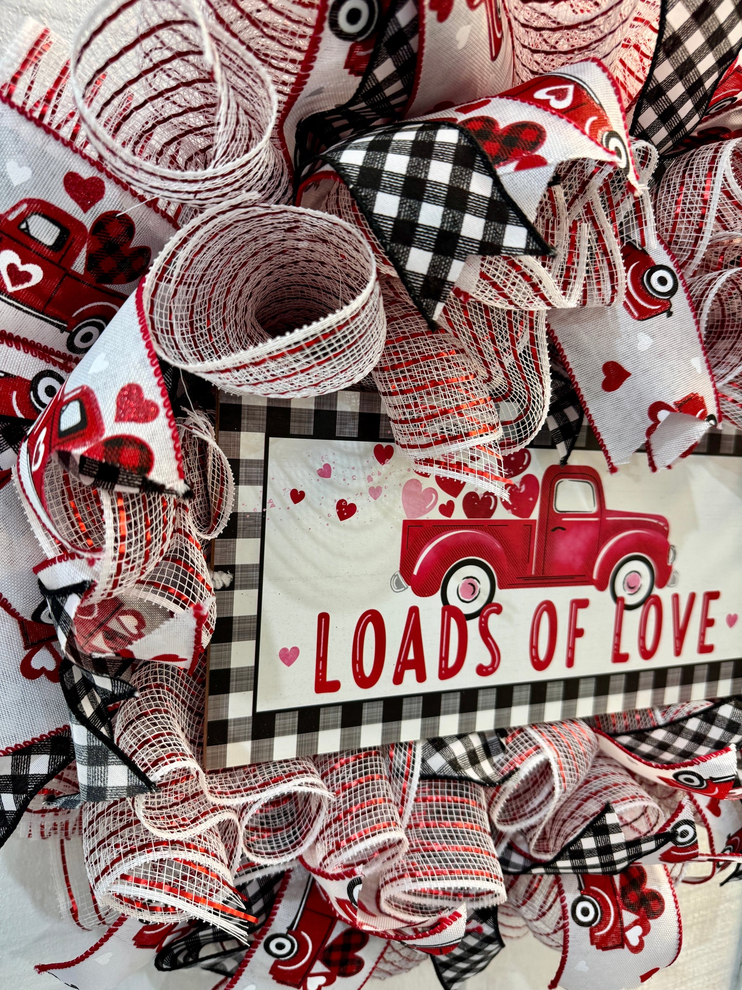 Loads of Love Valentine Deco Mesh Wreath