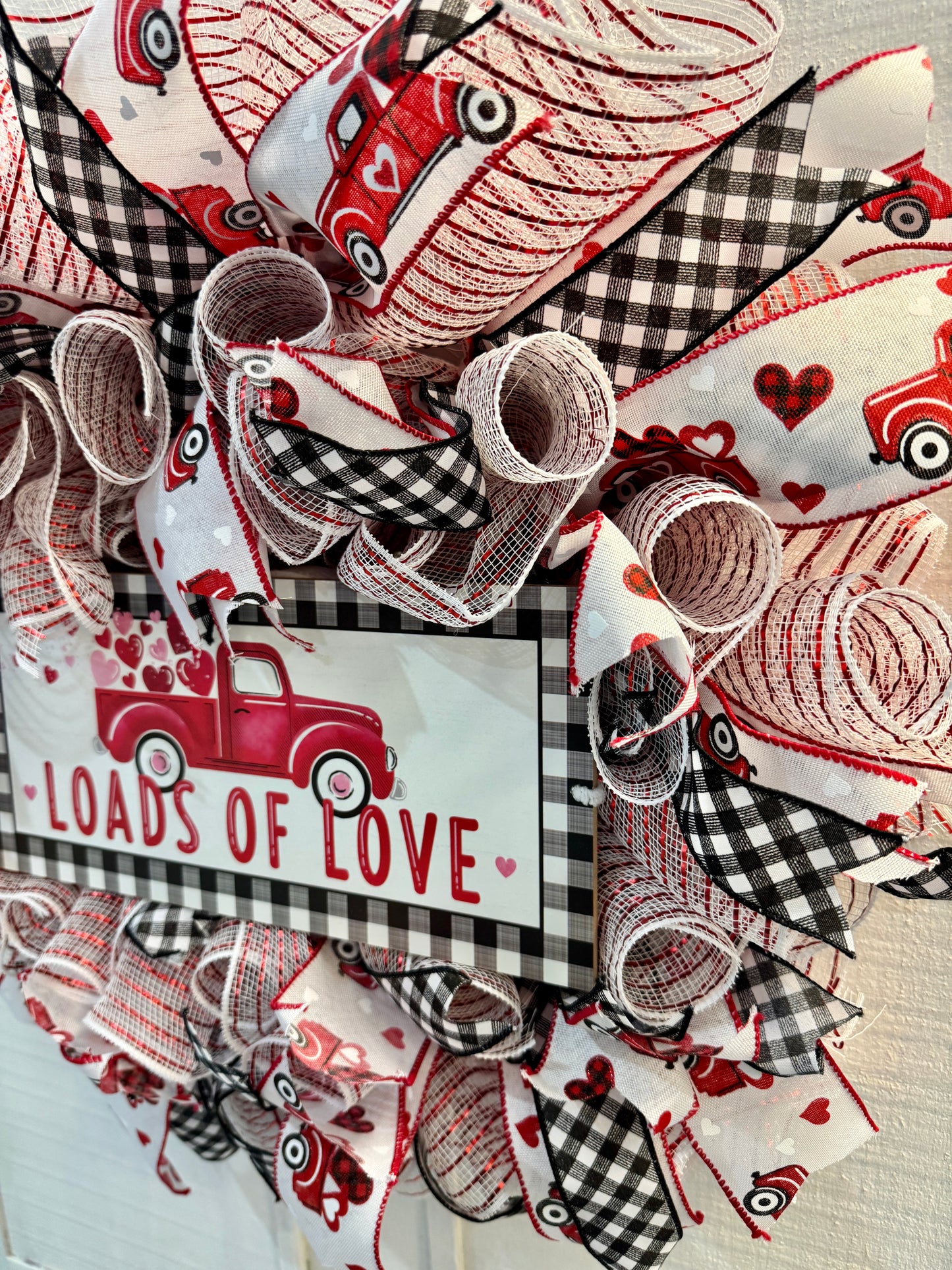 Loads of Love Valentine Deco Mesh Wreath