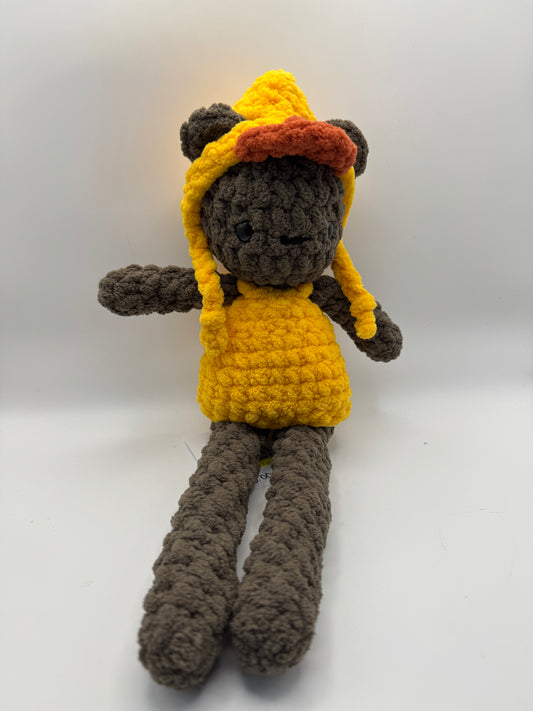 Crocheted Fable Doll – Duck Costume (15")