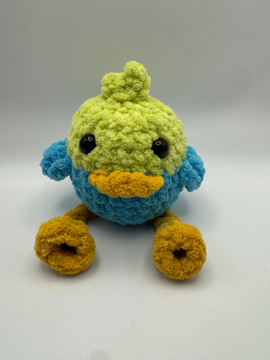 Crocheted Silly Bird Plush – Friendly Red Fox Pattern (7")