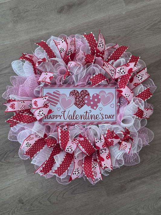 Happy Valentine's Day Wreath