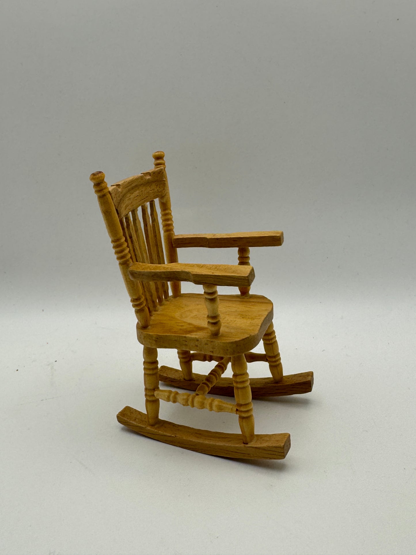 Miniature Wooden Rocking Chair – 4"