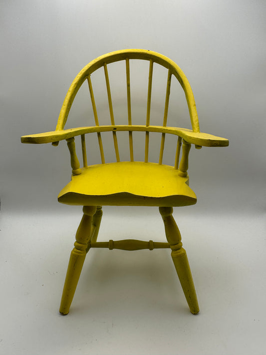 Vintage Yellow Windsor Chair