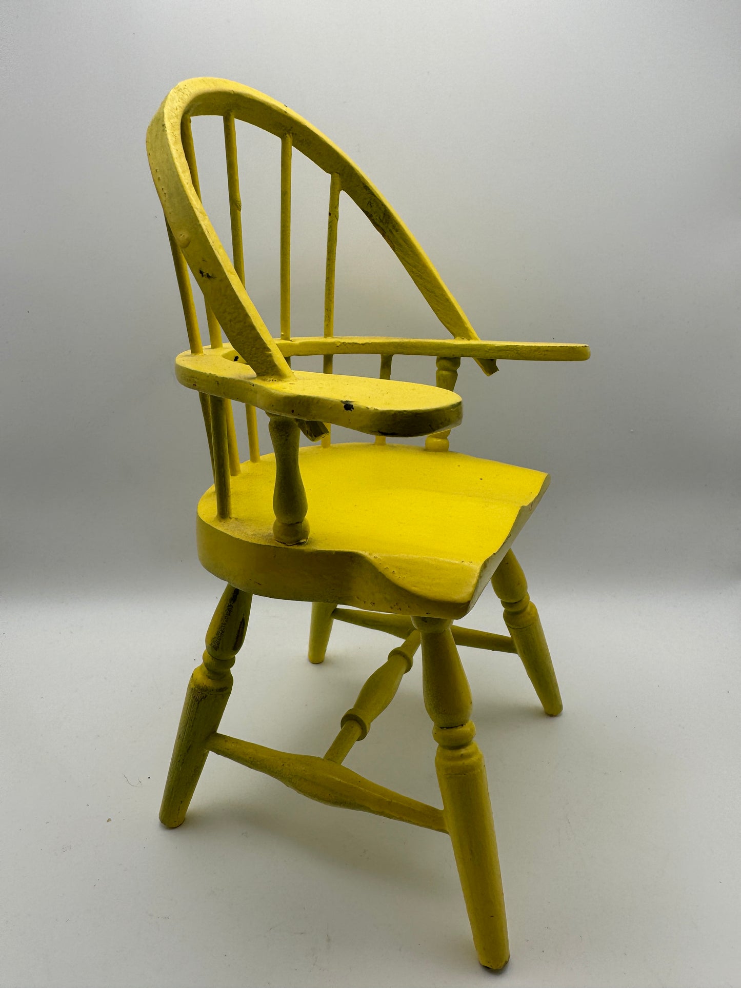 Vintage Yellow Windsor Chair