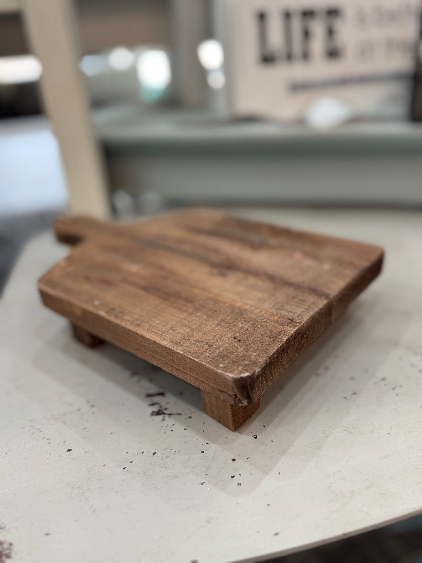 Small Rustic Wooden Display Lift - 2" High