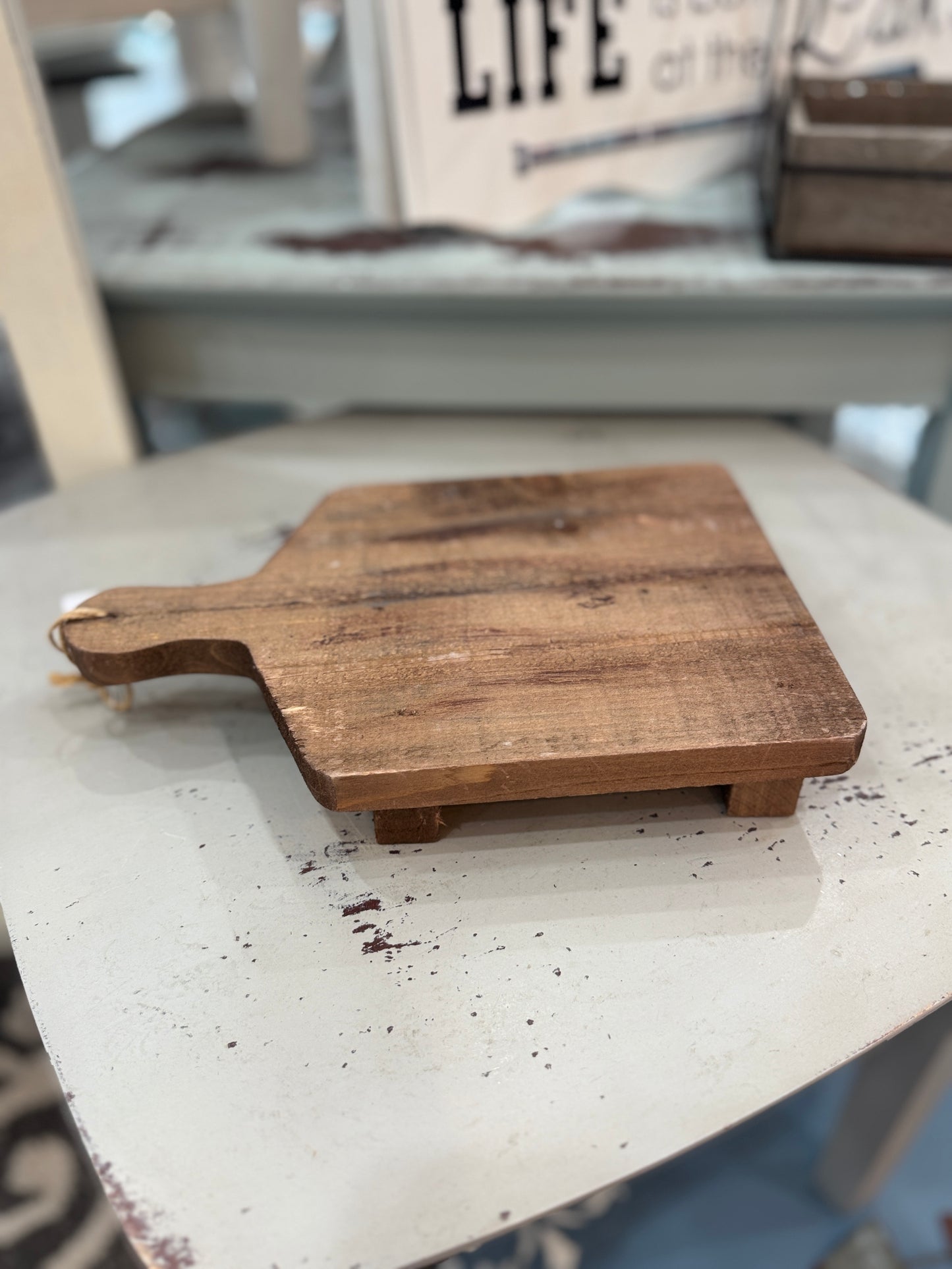 Small Rustic Wooden Display Lift - 2" High