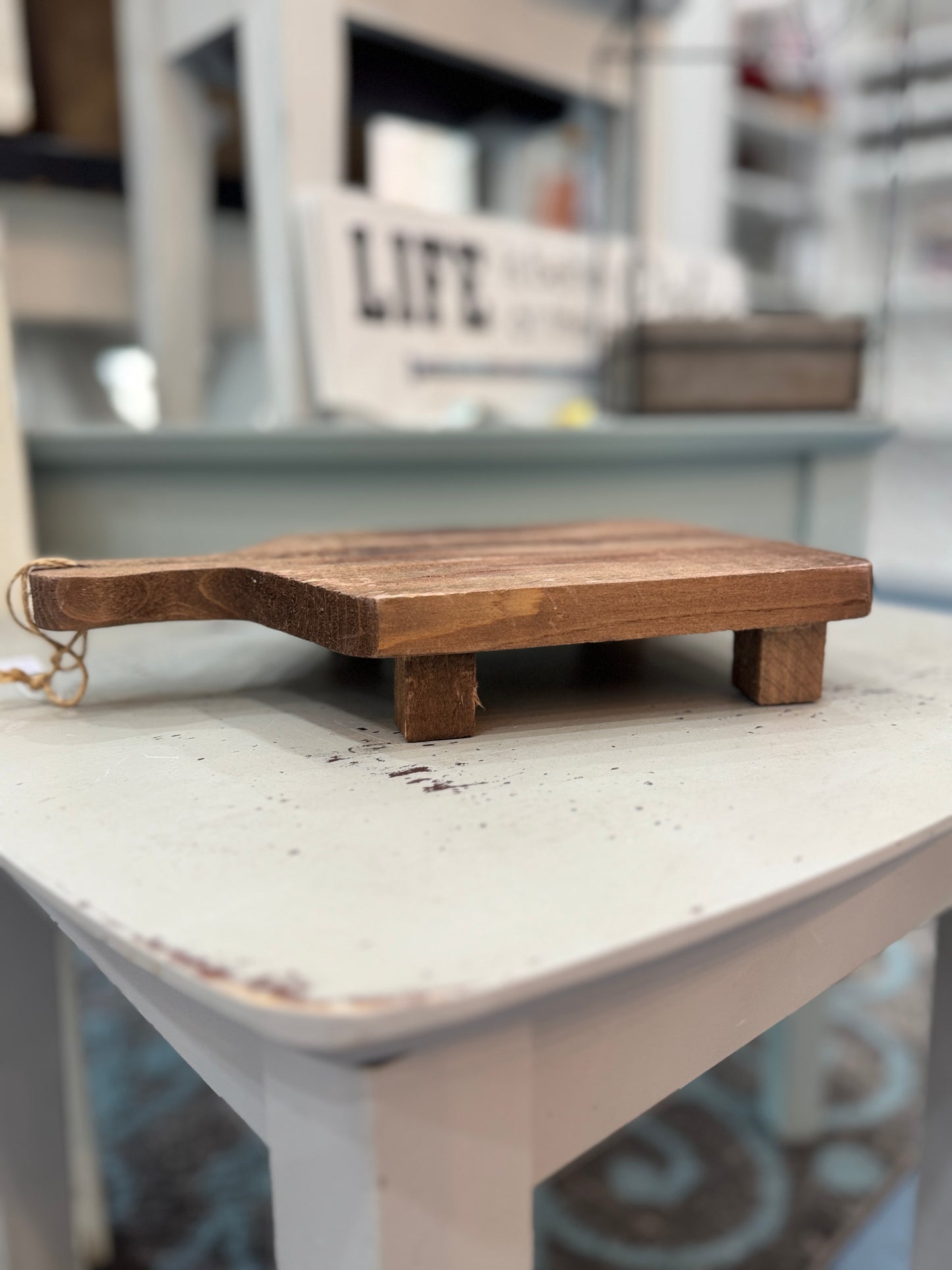 Small Rustic Wooden Display Lift - 2" High