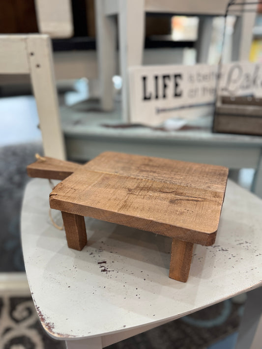 Large Rustic Wooden Display Lift - 4" High