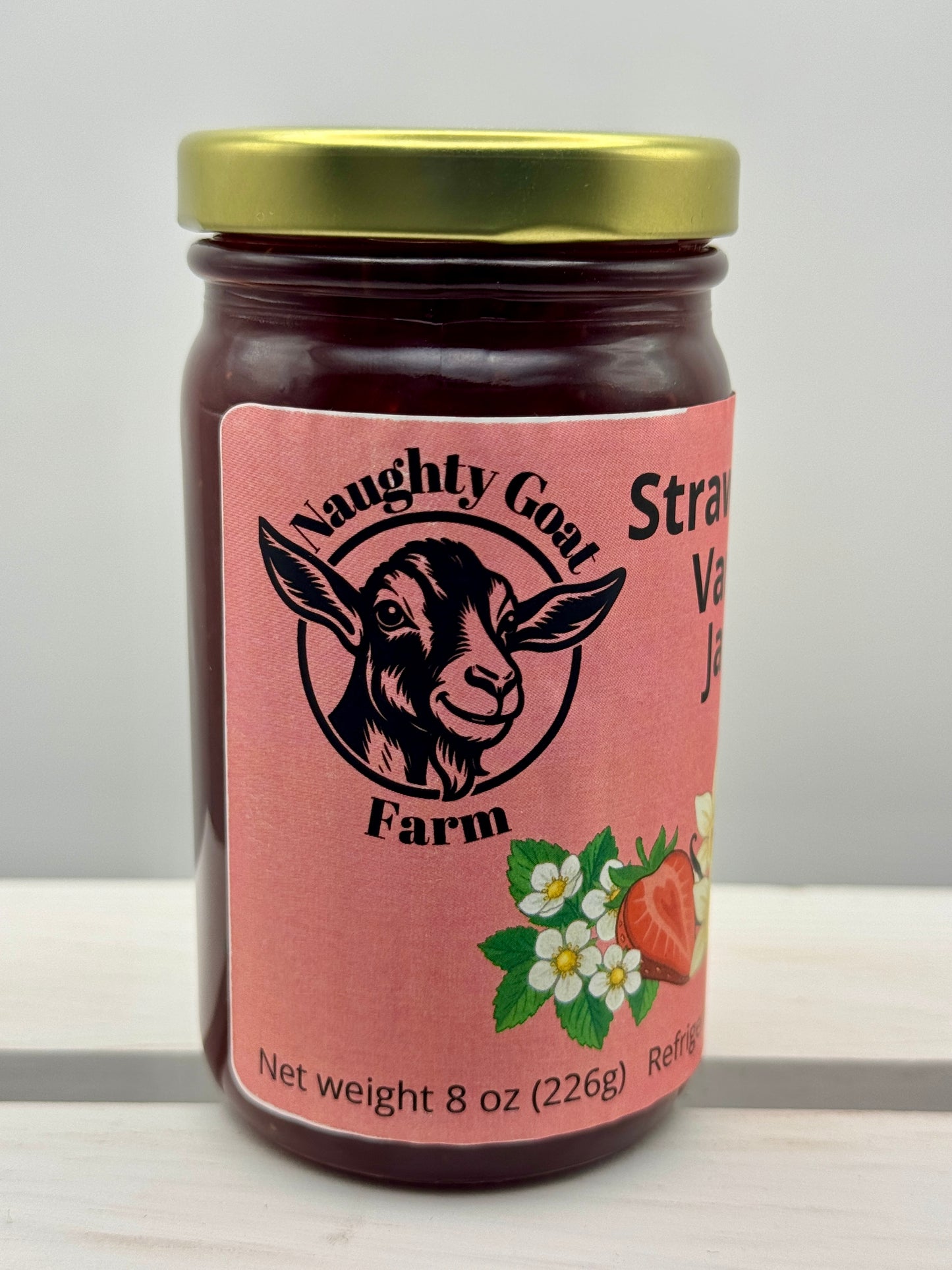 Strawberry Vanilla Jam - Naughty Goat Farm