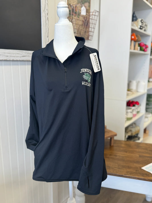 Show Your Spirit! - Jenison Wildcats - Ladies 1/4 Zip Pull Over