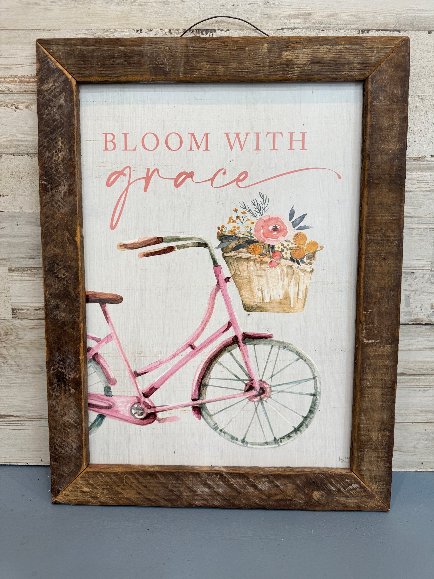 Bloom With Grace Framed Wall Art 12x16