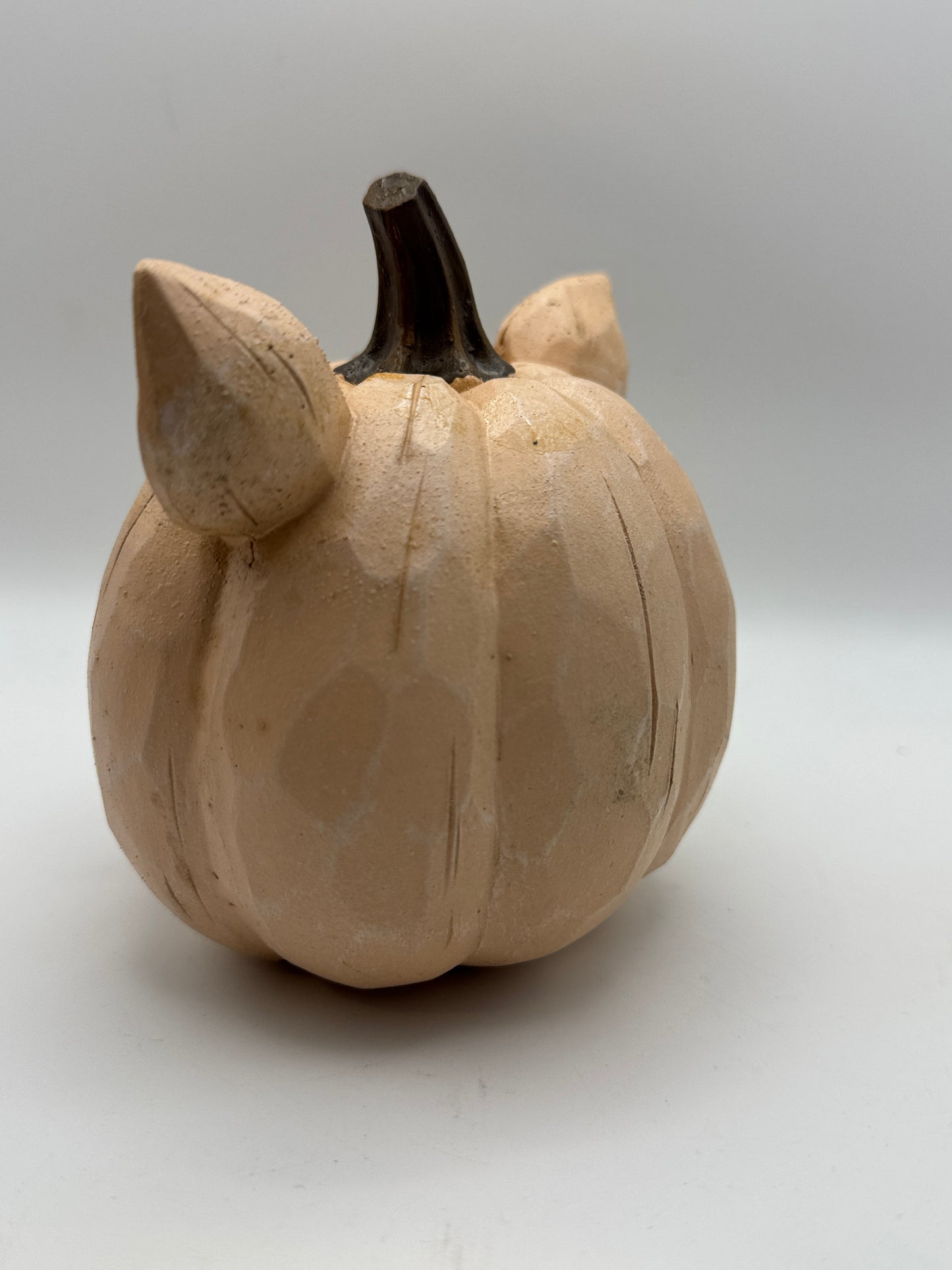 Pumpkin Pig Resin Figurine