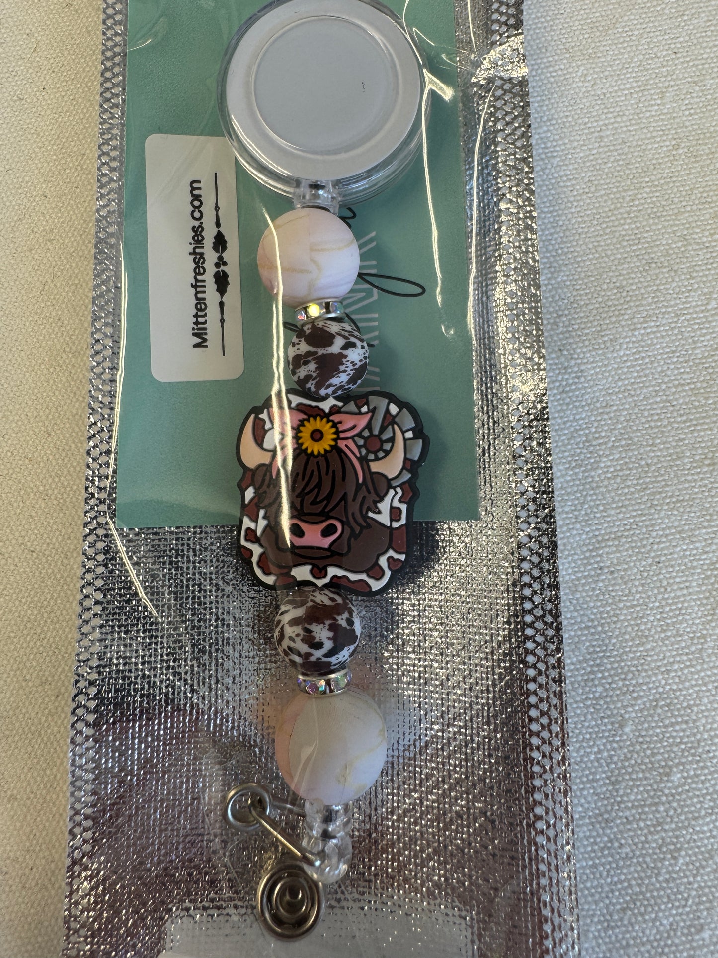 Badge Reel - Highland Cow