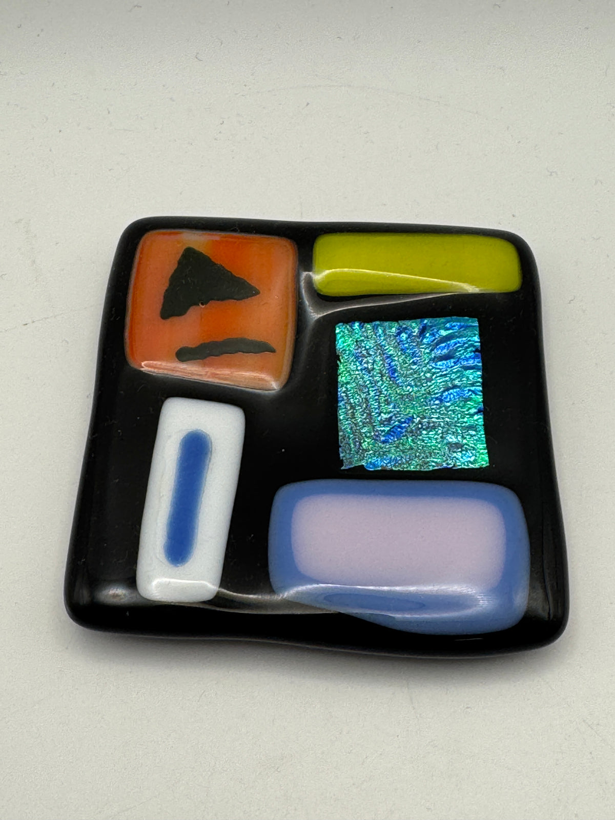 Beths glass creations Ring dish - Multicolored Geometric