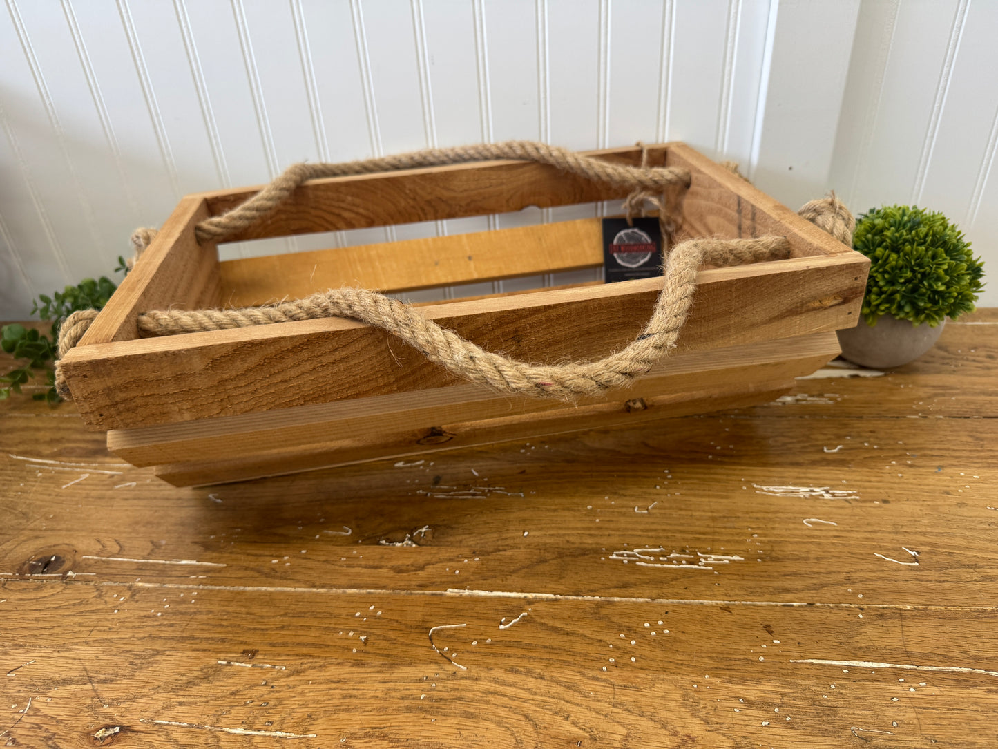 Handmade Wood Basket
