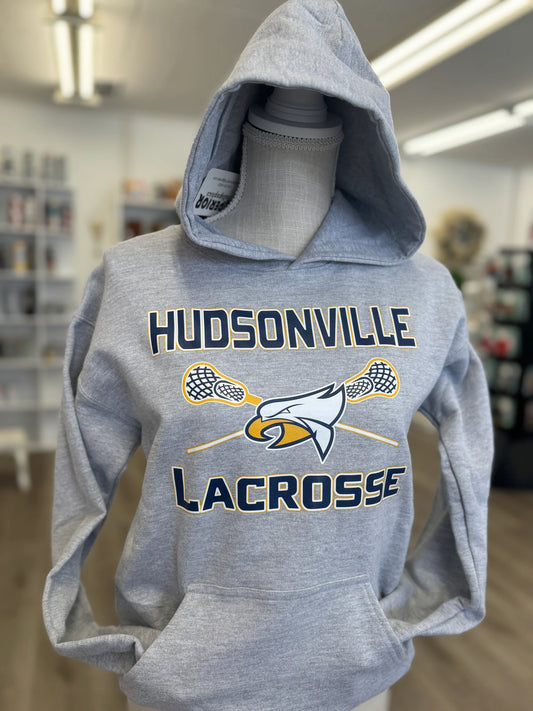 Show Your Spirit! - Hudsonville Eagles Lacrosse - Hoodie Youth
