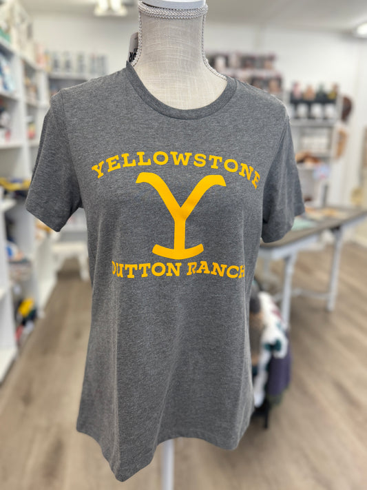 Yellowstone Dutton - Grey T-Shirt (Medium Only)