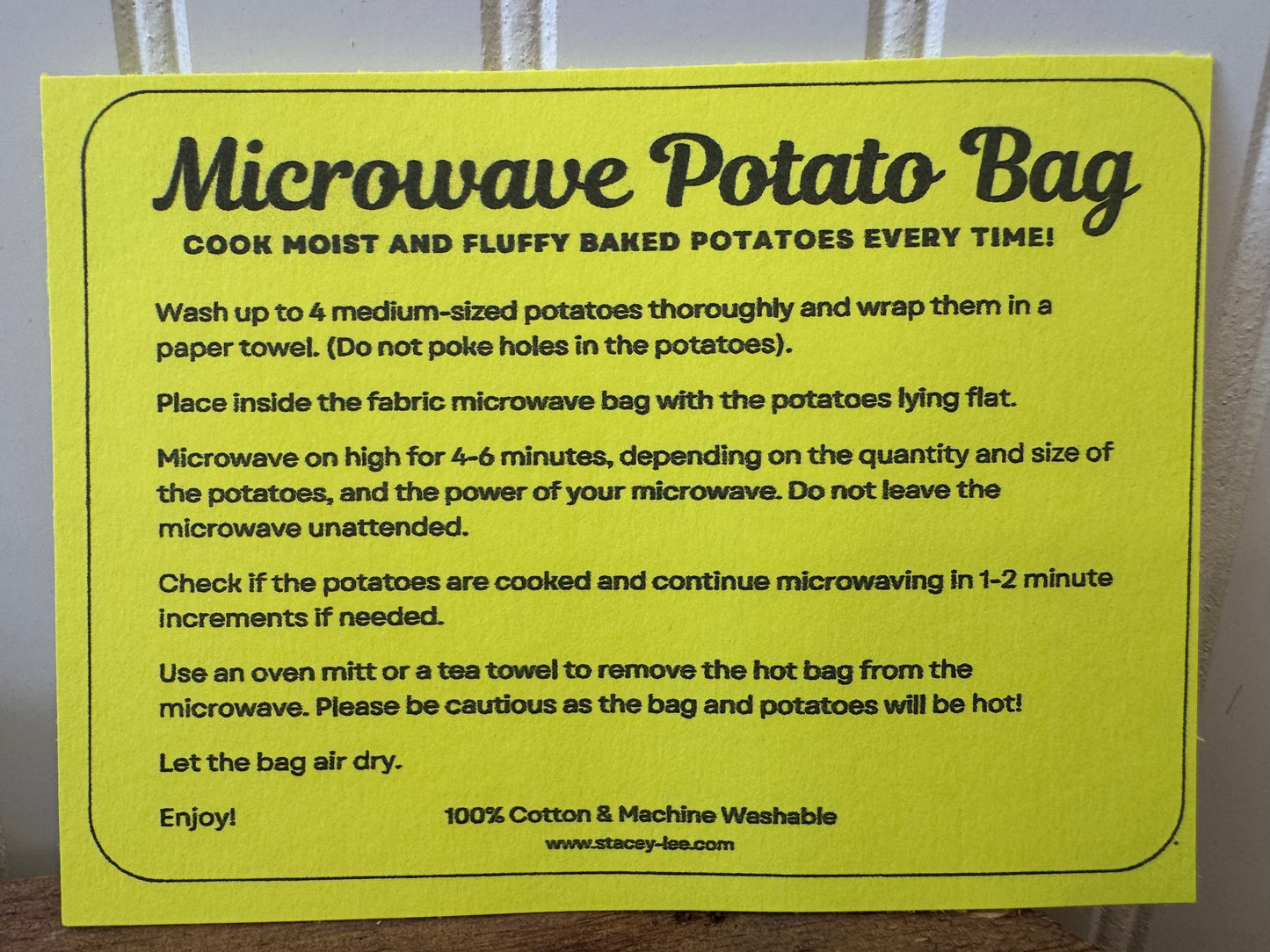 Handmade Microwave Potato Bag (7)