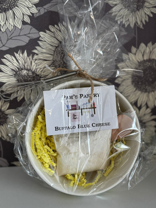 *Gift Set* Buffalo Blue Cheese Dip w/bowl, spoon & whisk