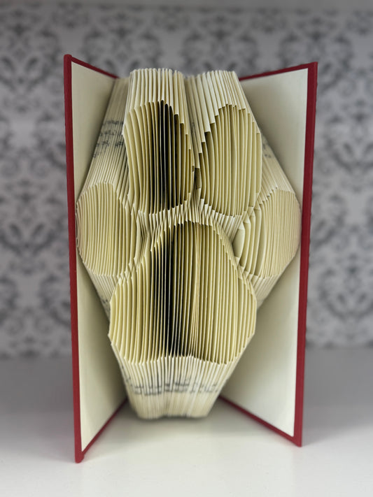 Folded Book Art - Dog Paw