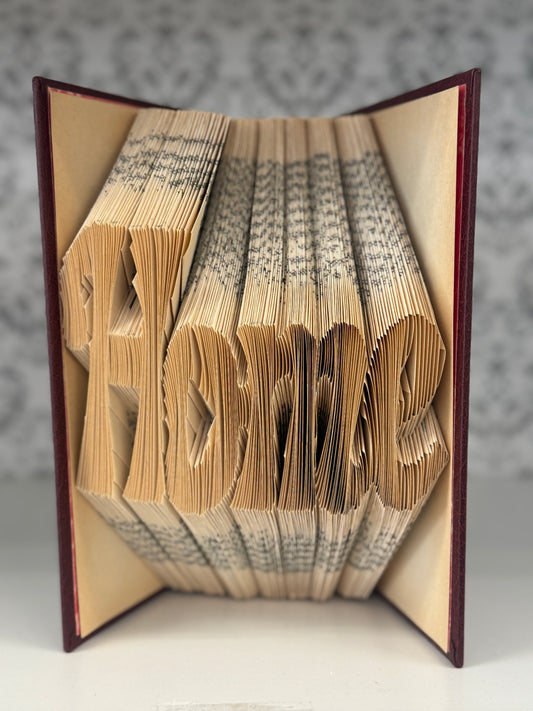 Folded Book Art - Home