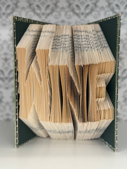 Folded Book Art - Wine