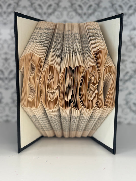Folded Book Art - Beach