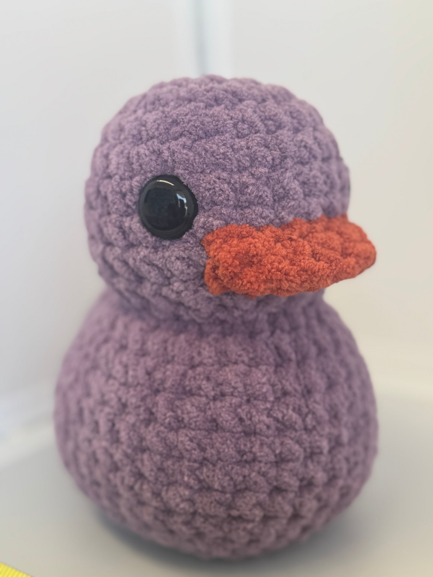 Handmade Crocheted Stuffed Animals - Purple Duck