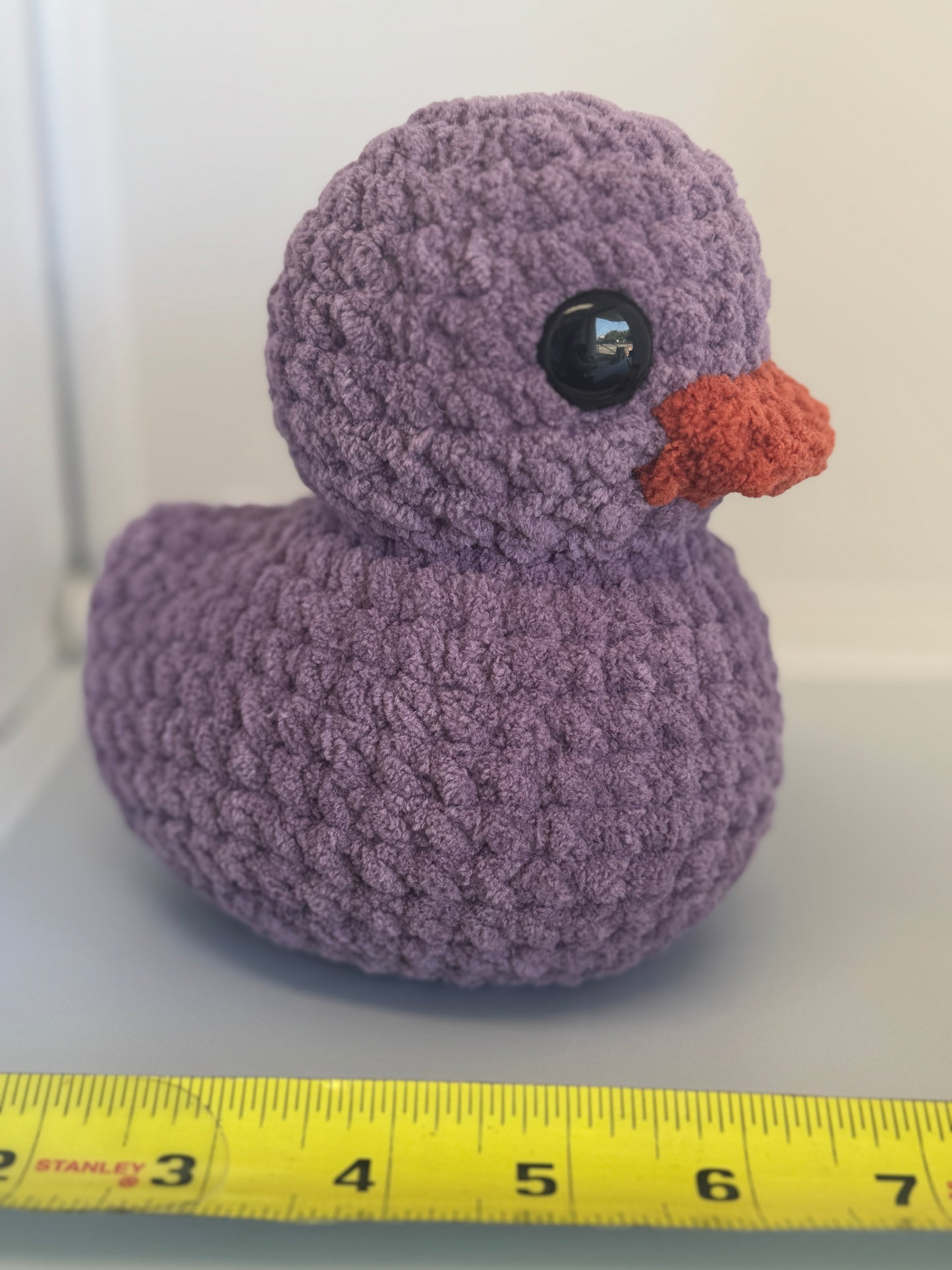 Handmade Crocheted Stuffed Animals - Purple Duck