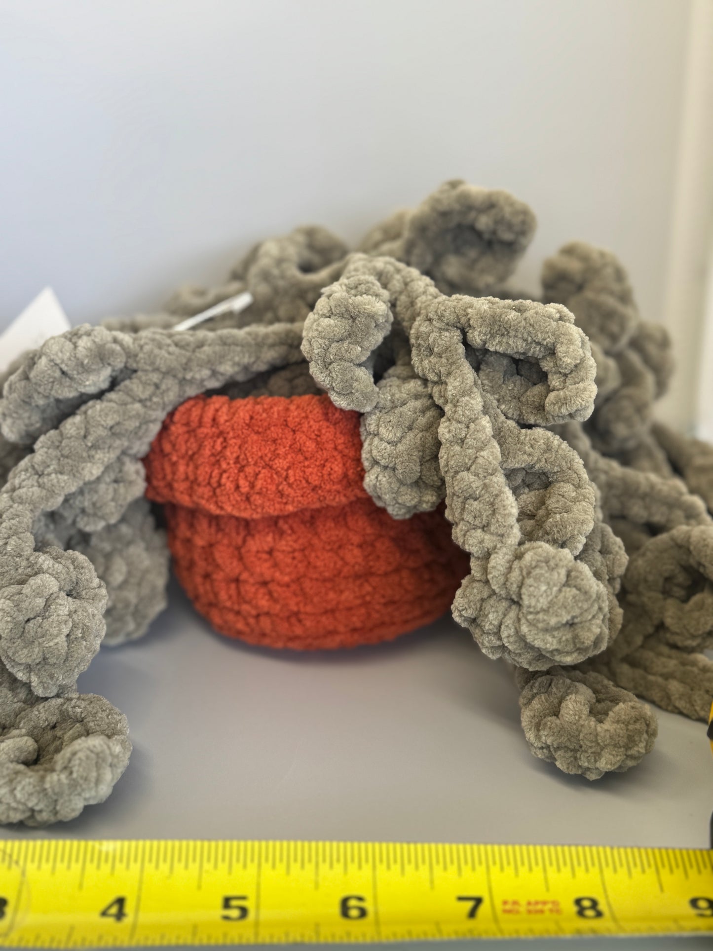 Handmade Crocheted Stuffed Animals - Potted Pathos Plant