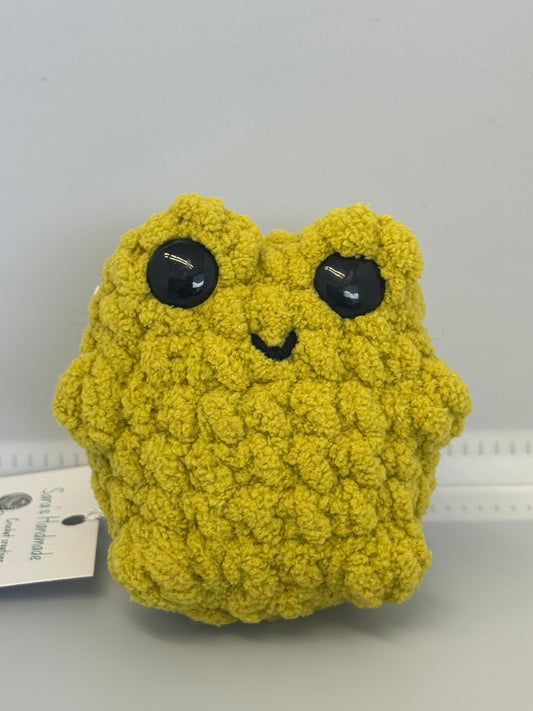 Handmade Crocheted Stuffed Animals - Chubby Frog