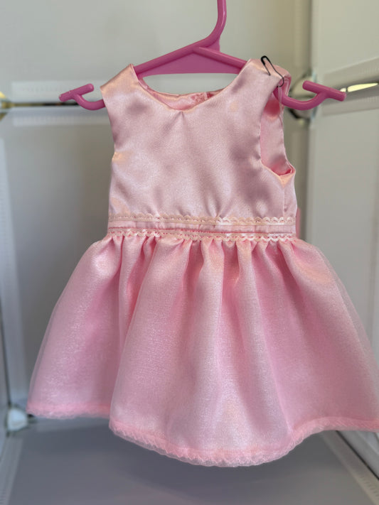 Handmade 18" Doll Clothes - Light Pink Fancy Dress