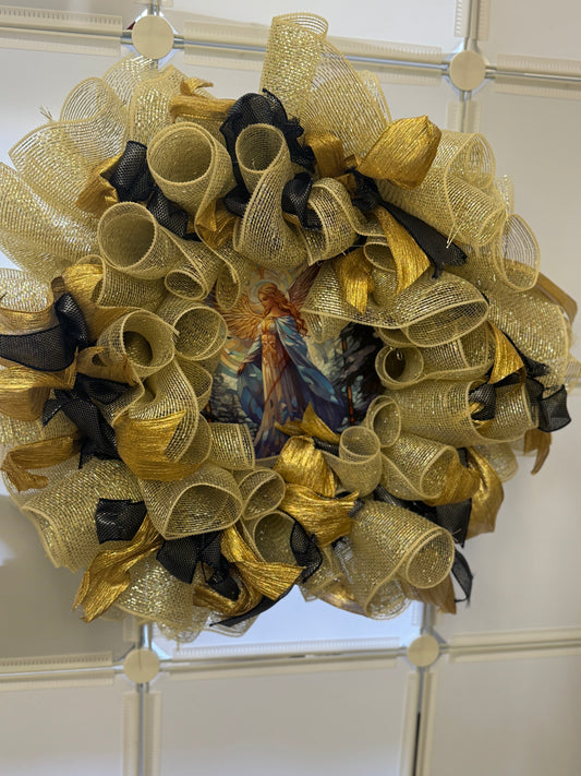 Handmade Deco Mesh Wreaths - Angel