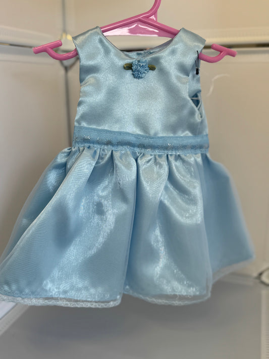 Handmade 18" Doll Clothes - Blue Fancy Dress