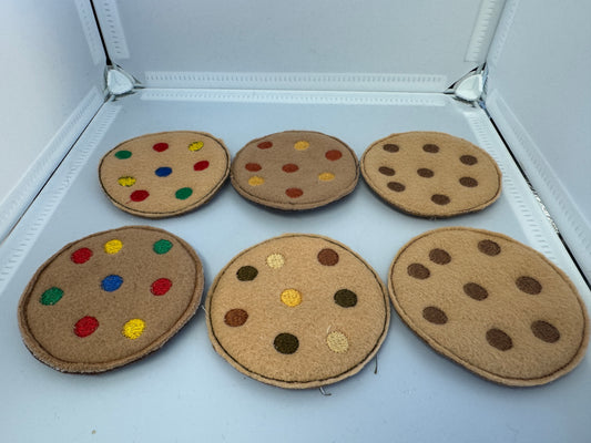 Hand-Sewn Play Cookies – Set of 6
