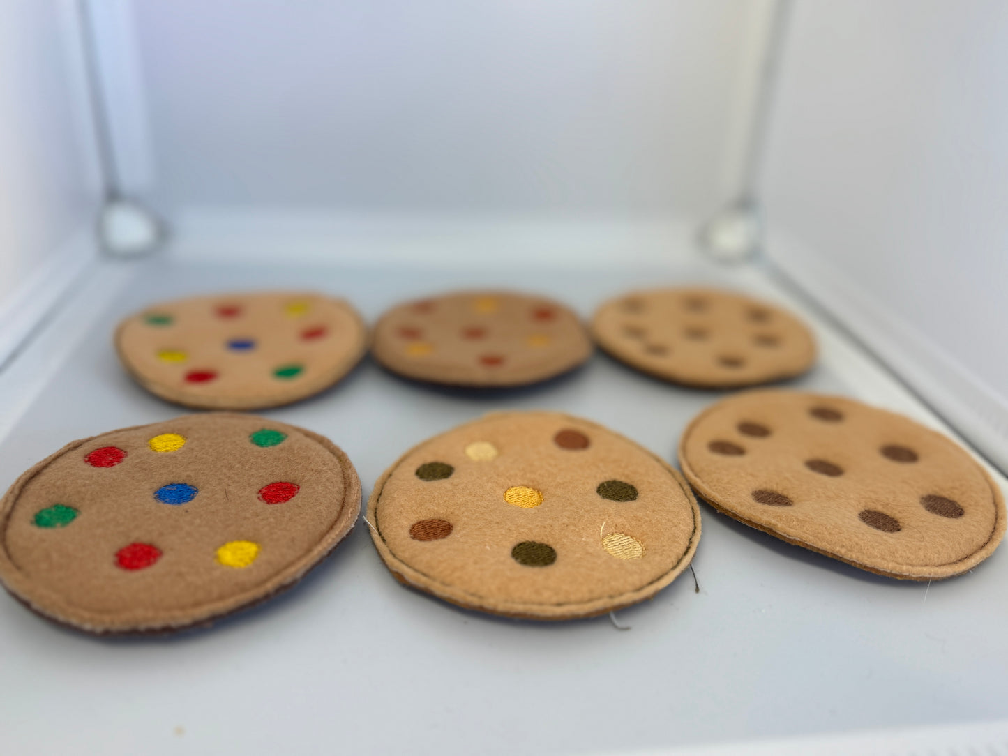 Hand-Sewn Play Cookies – Set of 6