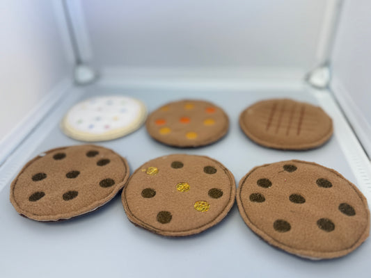 Hand-Sewn Play Cookies – Set of 6