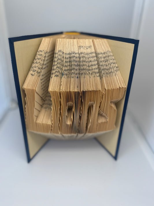 Folded Book Art - Lion