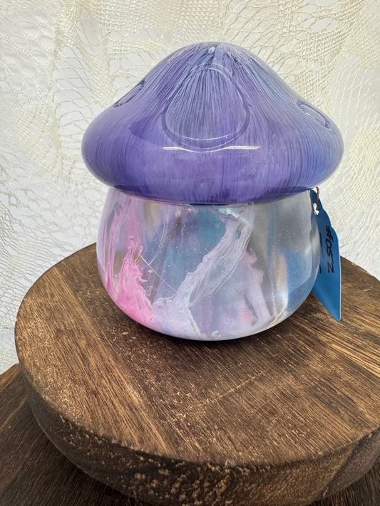 Hand-Poured Epoxy Resin Creations - Mushroom Jar