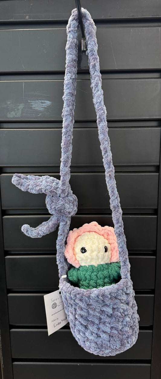 Handmade Crocheted Stuffed Animals - Blossom Pipsqueak & Tote