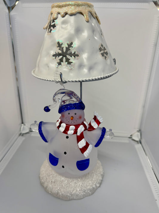 Snowman Candle Holder Lamp