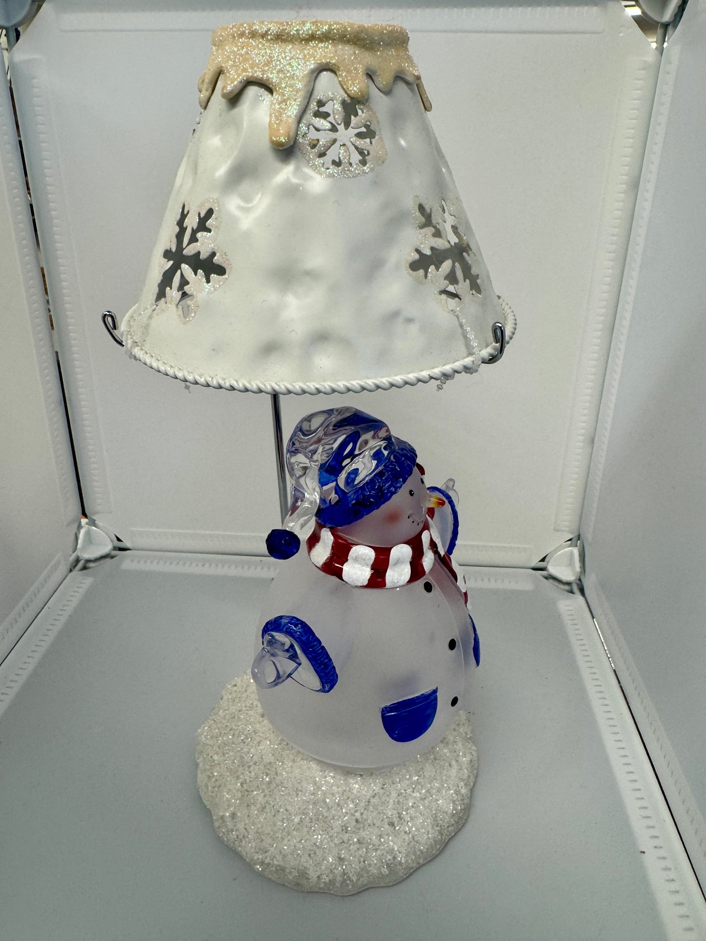 Snowman Candle Holder Lamp