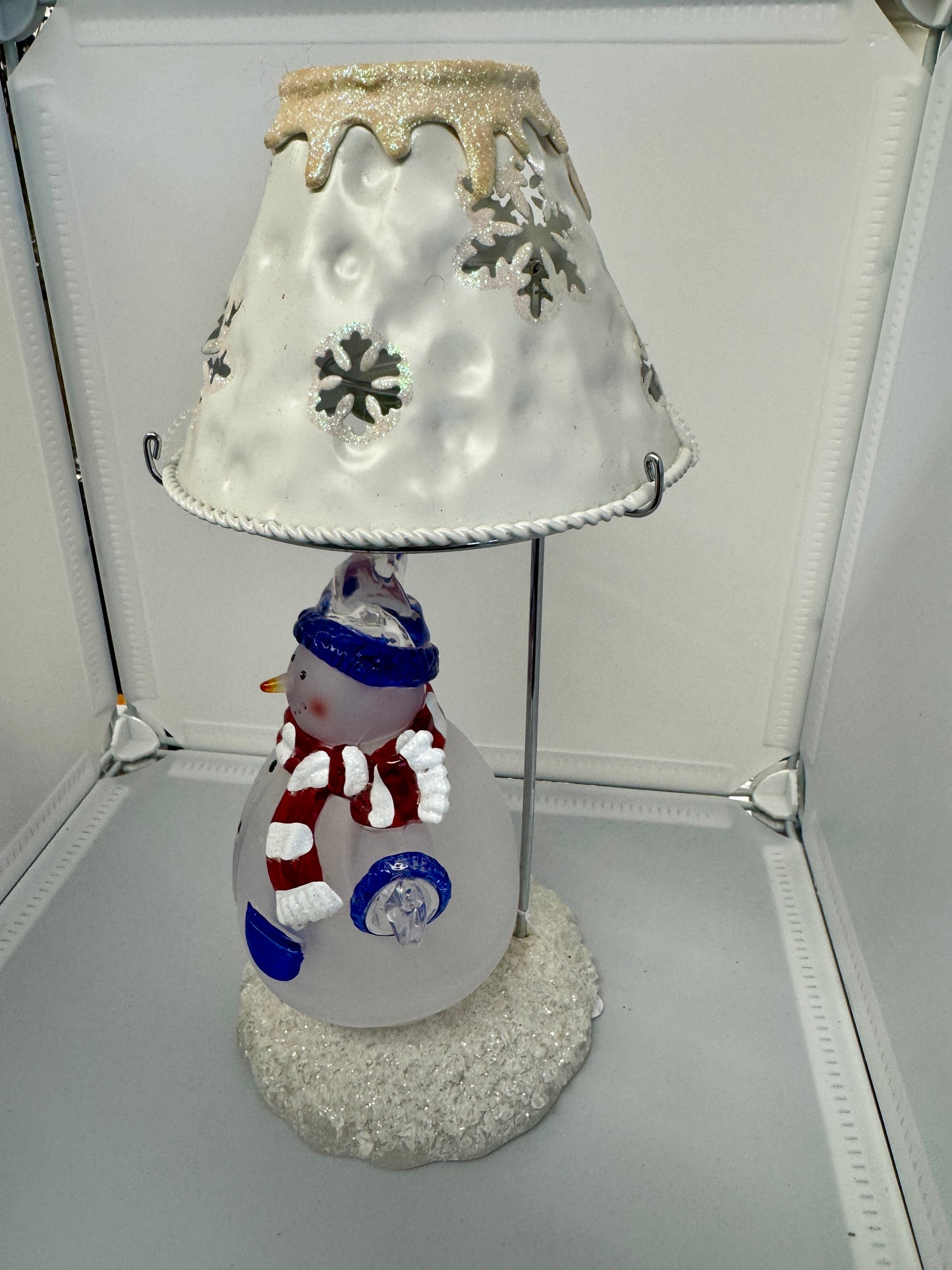 Snowman Candle Holder Lamp