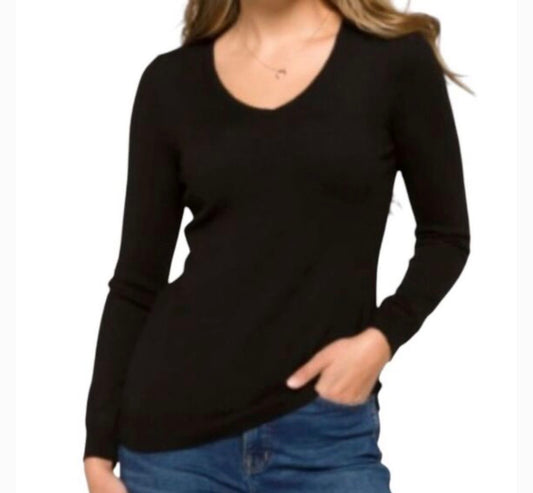 Black Cross Back Sweater