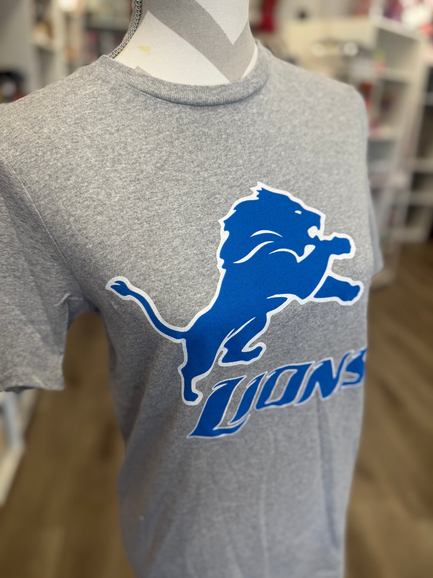 Youth Detroit Lions Short Sleeve T-Shirt – Heather Gray