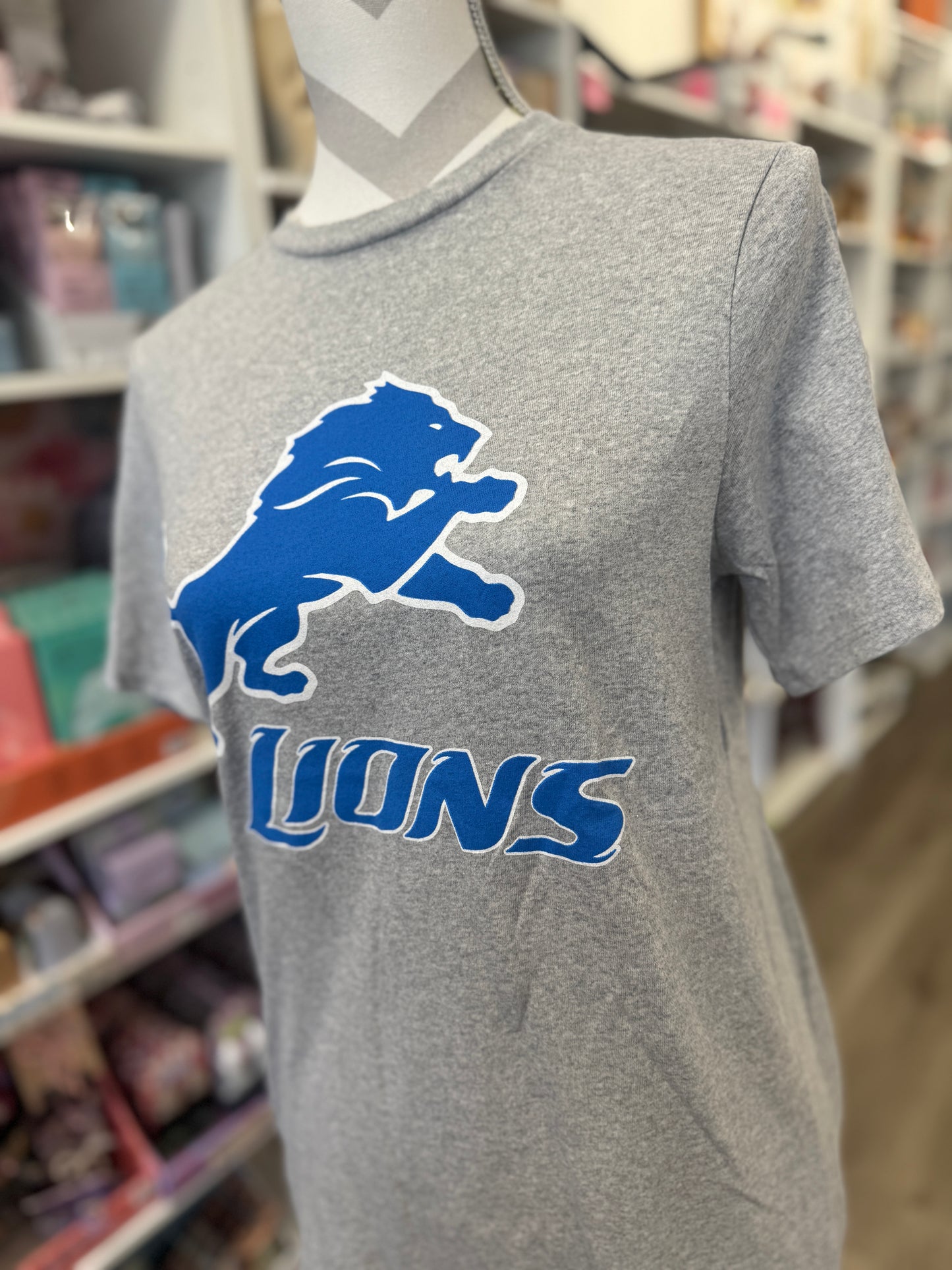 Youth Detroit Lions Short Sleeve T-Shirt – Heather Gray